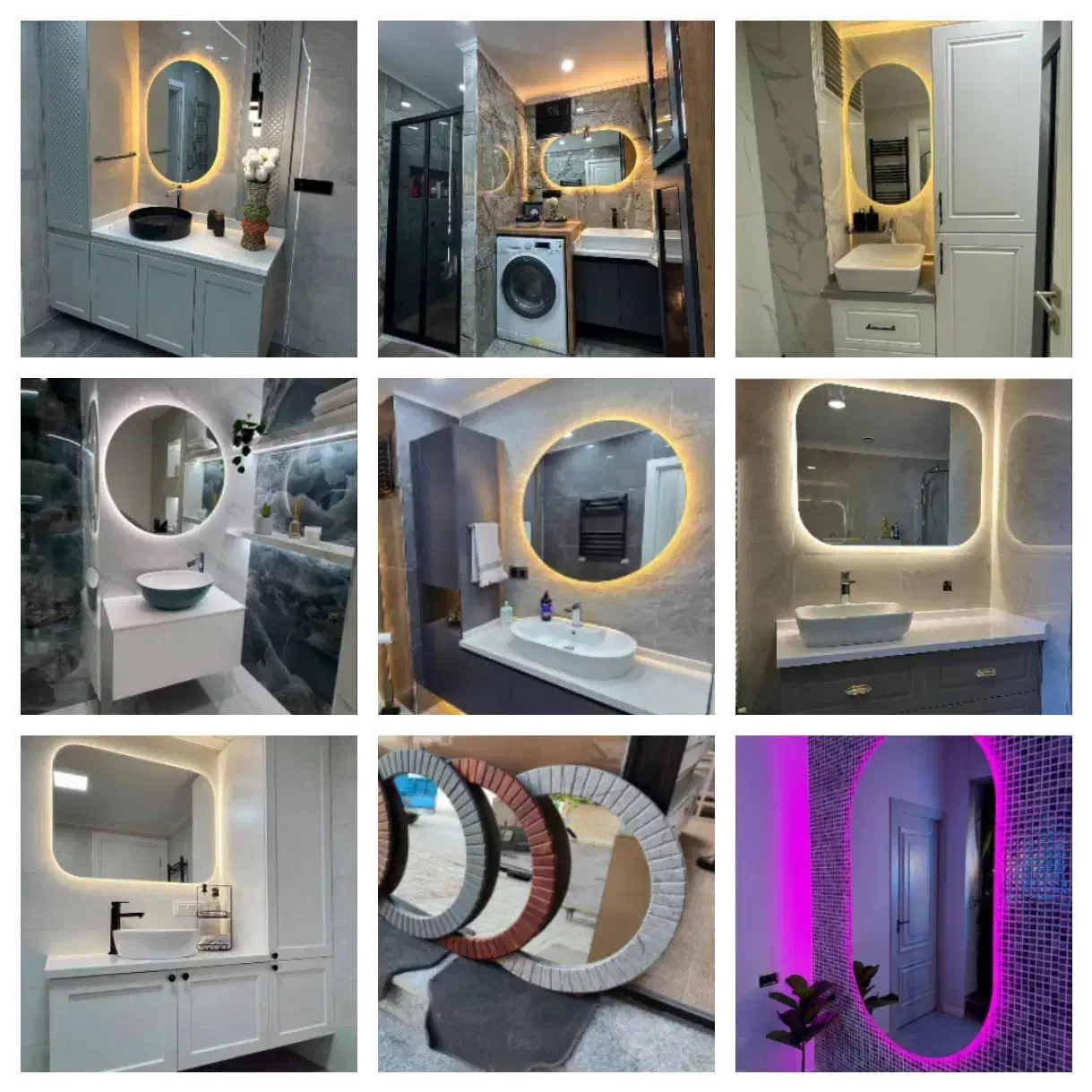 اینه بک لایت|آینه|بوکان, |دیوار