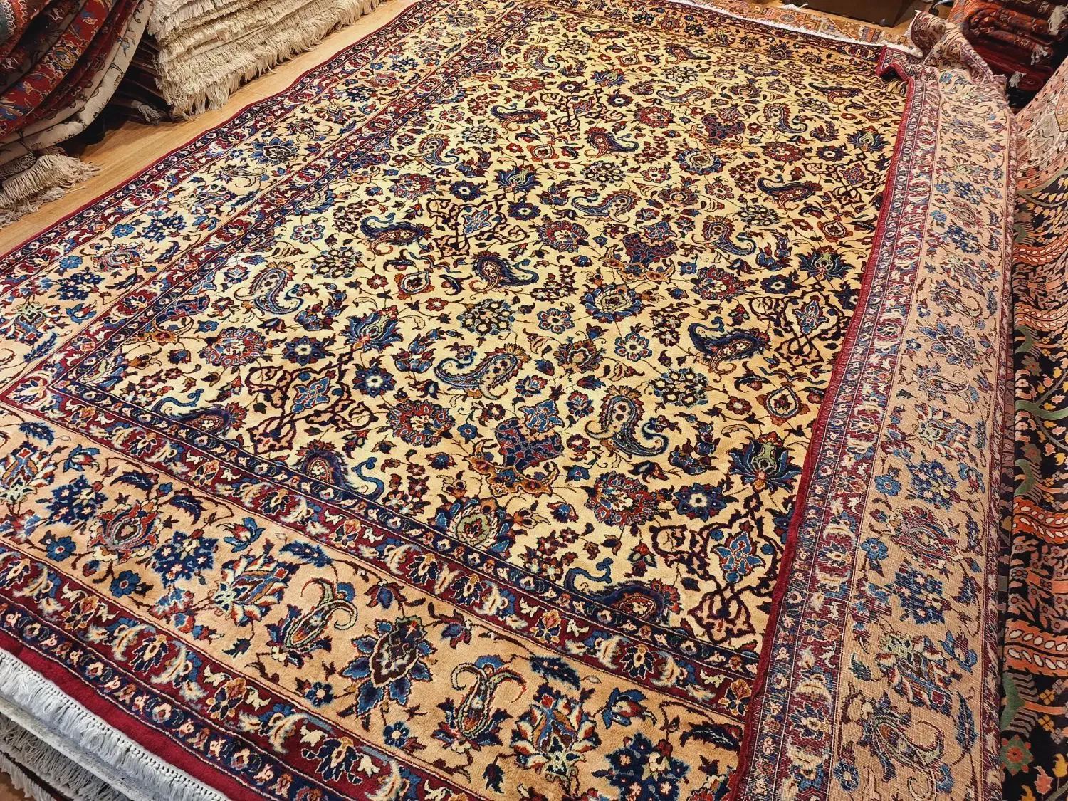 قالی ۱۴متری دستباف یزد مارک بینش|فرش|تهران, اکباتان|دیوار