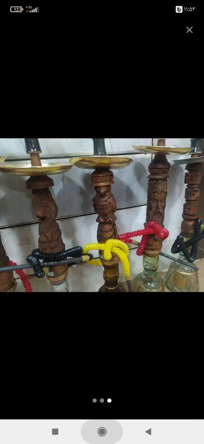 قلیان چوبی|کلکسیون و سرگرمی|دلیجان, |دیوار