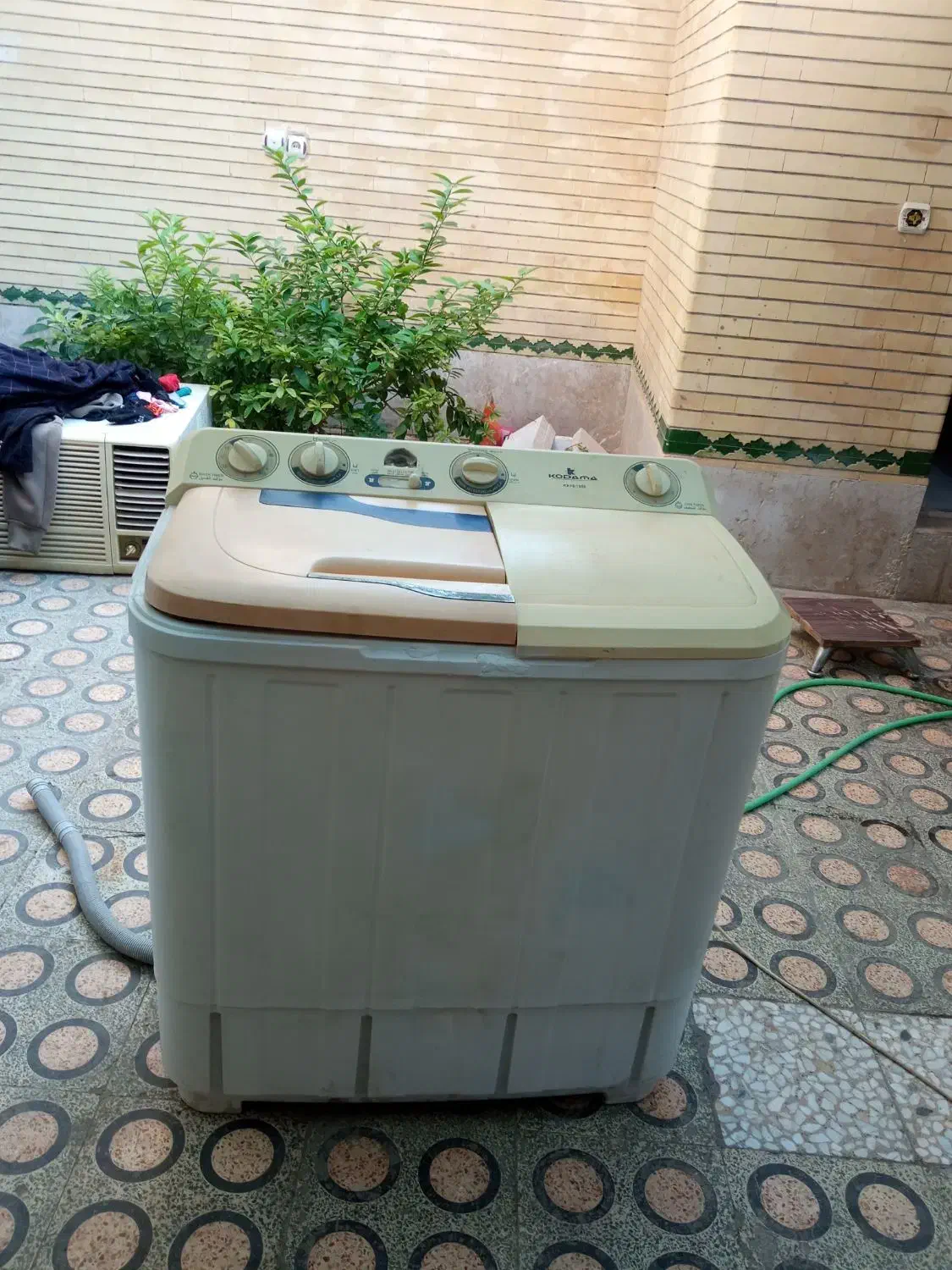 لباسشویی دوقلو ۹ کیلو مارک کداک سالم|ماشین لباسشویی و خشککن لباس|بندرعباس, |دیوار