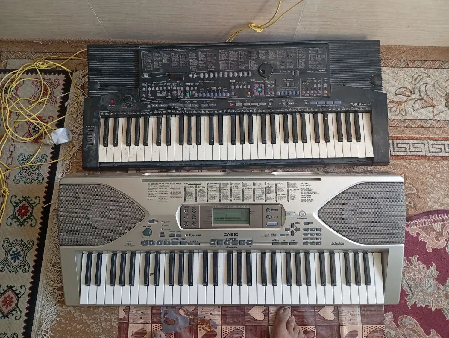 Yamaha510 Cacio900 دوتا ارگ قدیمی|پیانو، کیبورد، آکاردئون|شیراز, ماه فیروزان|دیوار