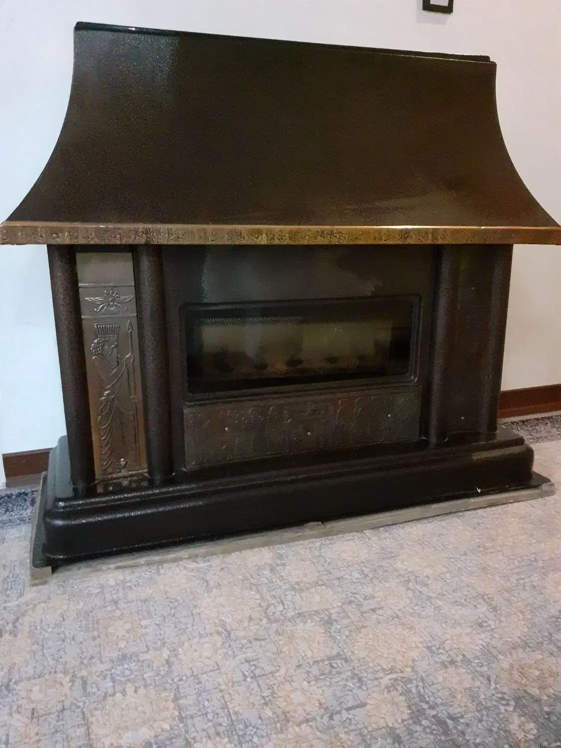 بخاری طرح شومینه بزرگ|بخاری، هیتر، شومینه|فردیس, شهرک ارم|دیوار