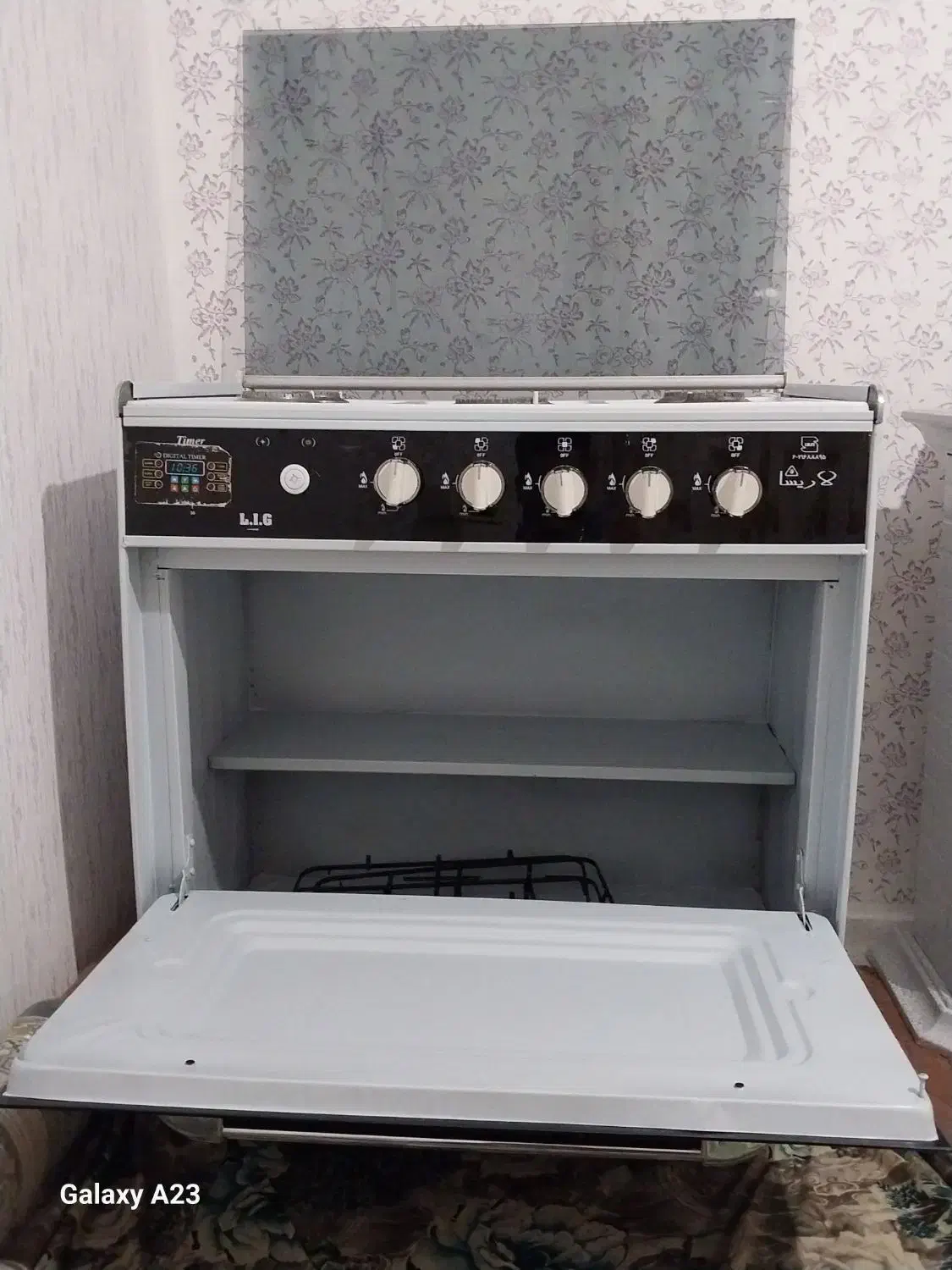 .. گاز 5شعله طرح فر..|اجاق گاز و لوازم برقی پخت‌وپز|گلبهار, شهر جدید گلبهار|دیوار