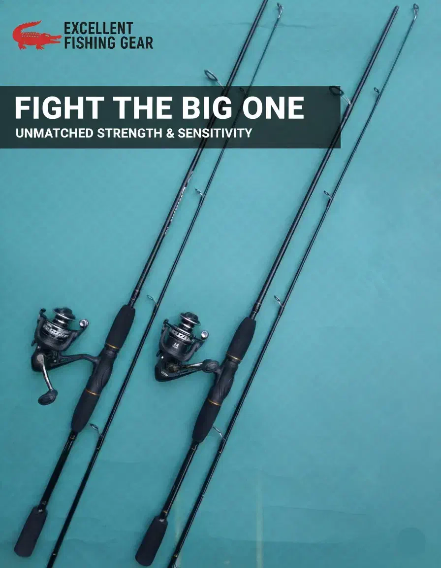 چوب ماهیگیری بسیار سبک اکسلنت با چرخ ماهیگیری|ماهیگیری|تهران, بهار|دیوار