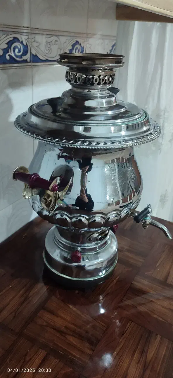 سماور ۱۰ لیتری و فلاسک|سماور، چای‌ساز، قهوه‌ساز|کرمانشاه, |دیوار