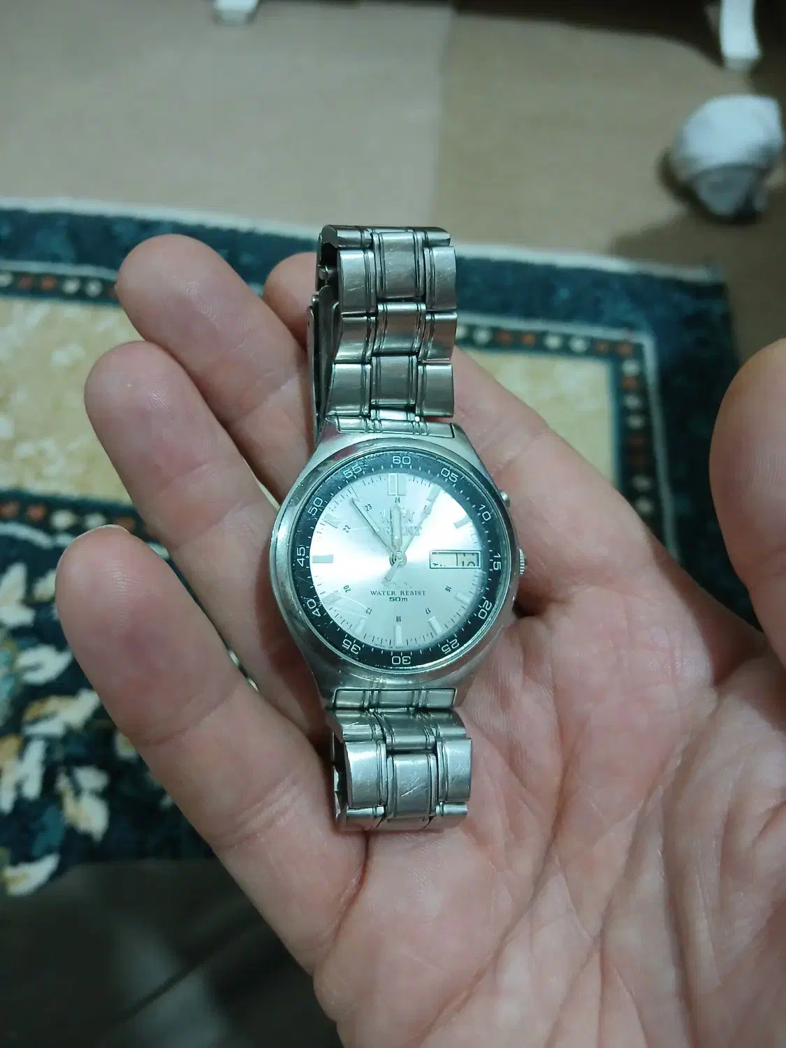 ساعت مچی اورینت اصل موتور بزرگ.|ساعت|نقده, |دیوار