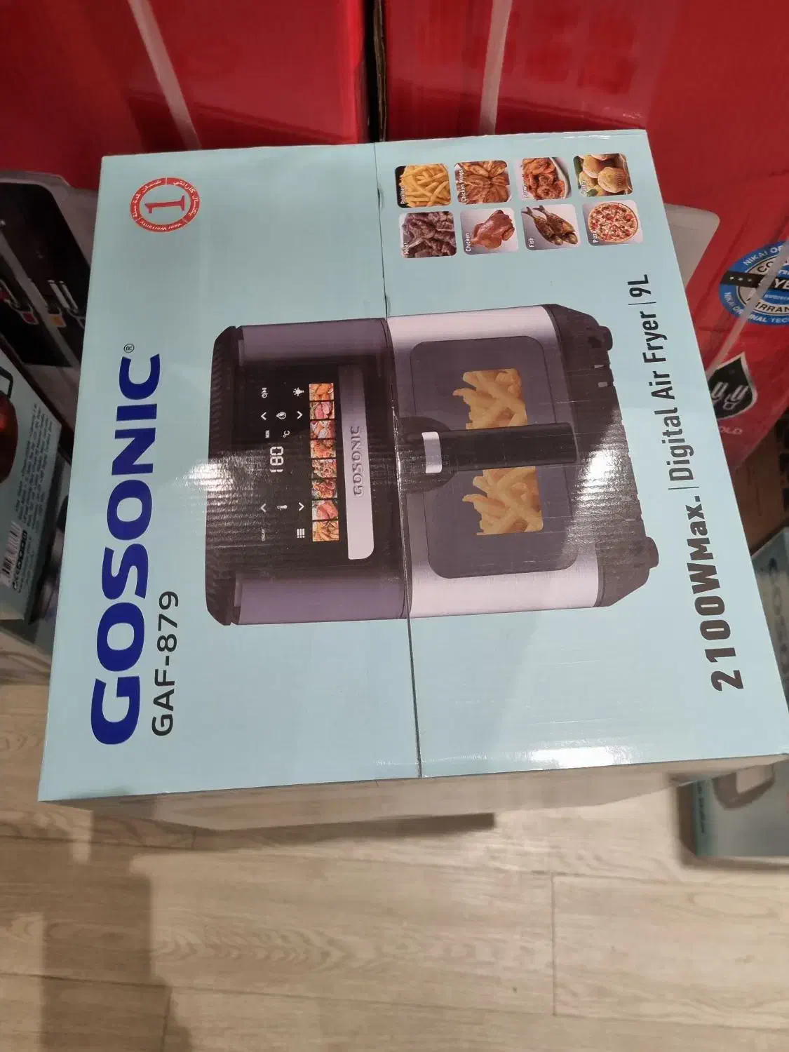 سرخ کن 9 لیتر جدید gosonic  نرکیه صفحه و آیکن رنگی|اجاق گاز و لوازم برقی پخت‌وپز|مشهد, کوشش|دیوار