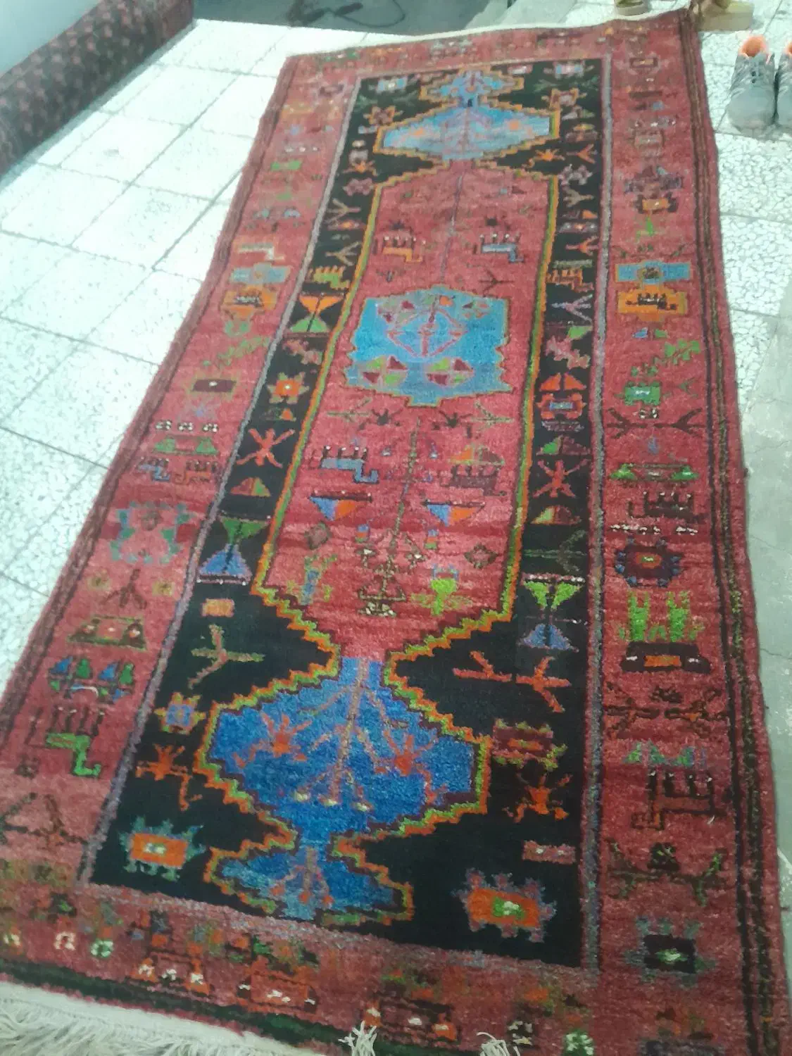 فرش دست بافت|فرش|قزوین, |دیوار