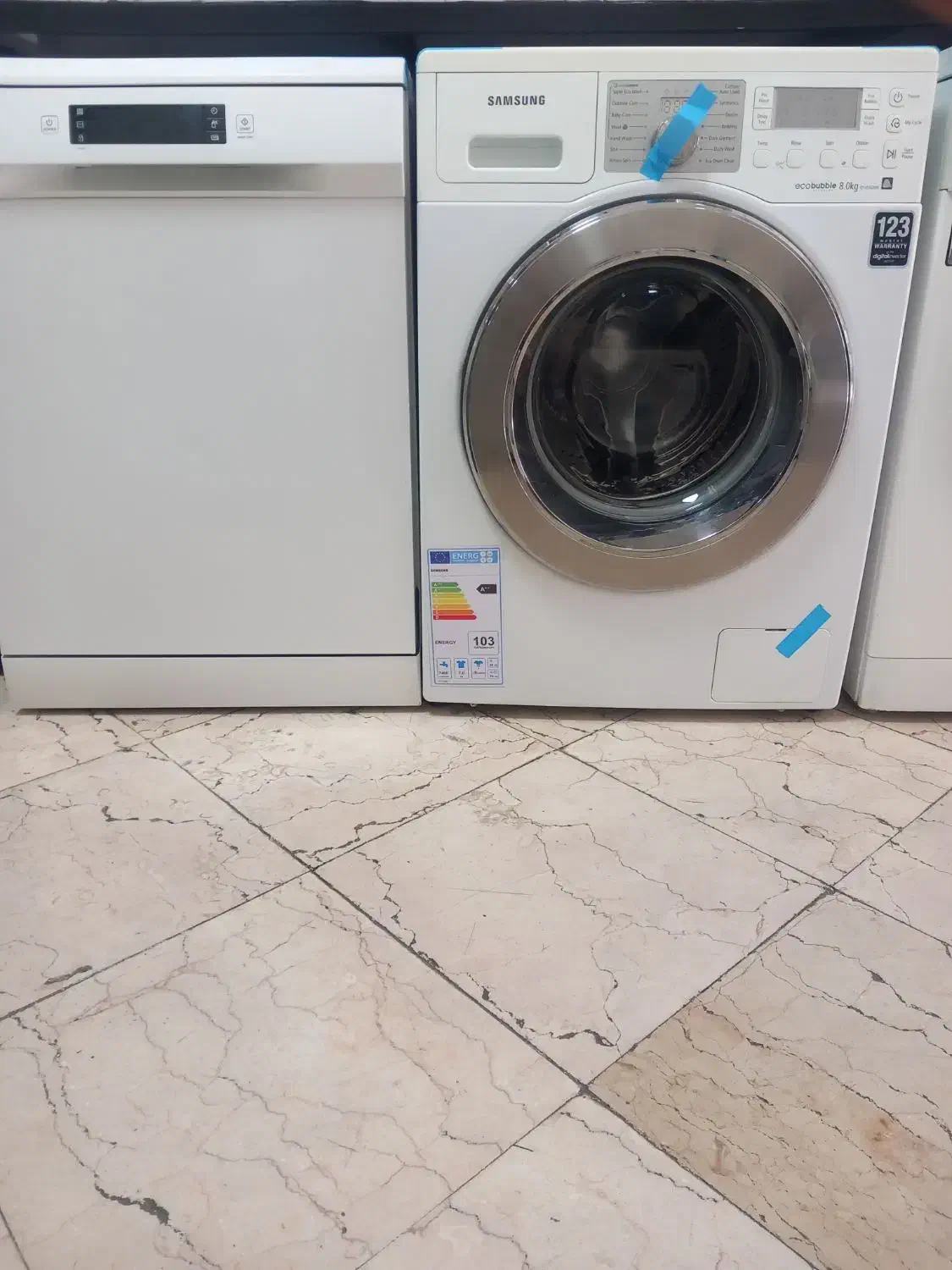 ماشین لباسشویی ۸ کیلویی سامسونگ با ست ظرفشویی|ماشین لباسشویی و خشککن لباس|تهران, آذری|دیوار