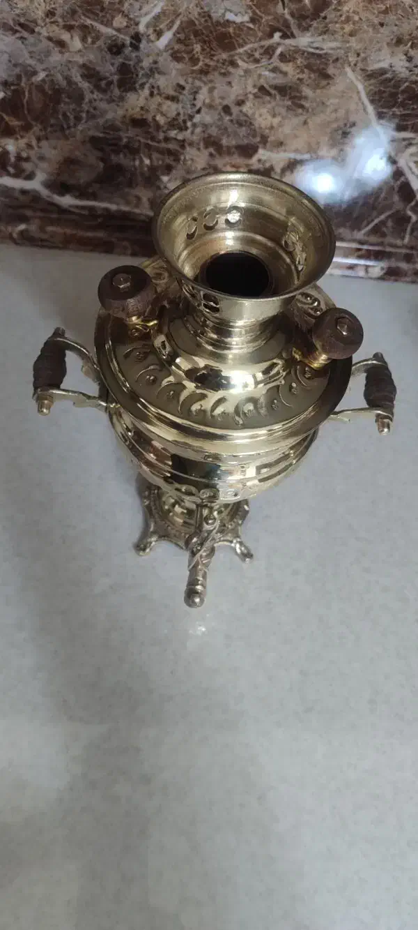 سماور زغالی1لیتری قلم کاری|سماور، چای‌ساز، قهوه‌ساز|تبریز, |دیوار