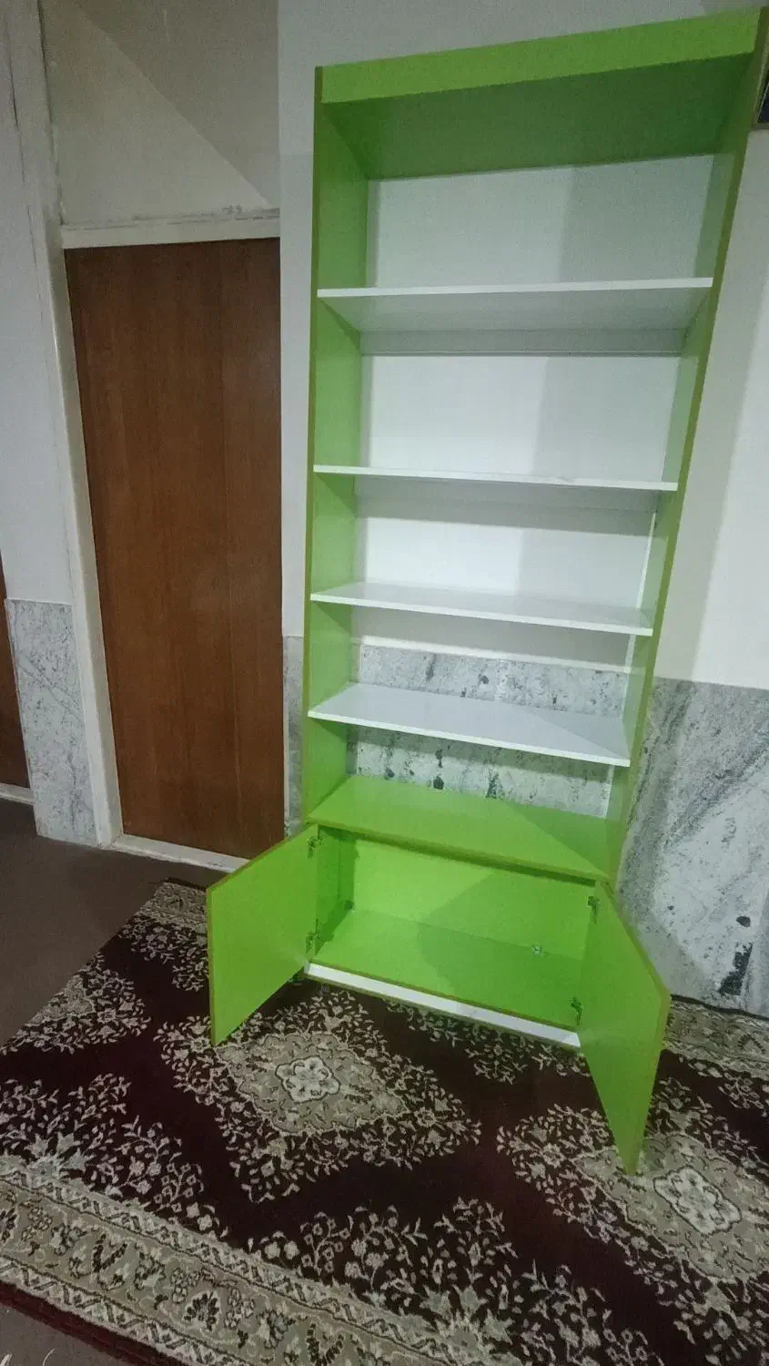 کمدو کتابخانه|کتابخانه، شلف، قفسههای دیواری|اسفراین, |دیوار