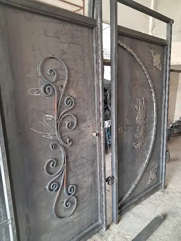 انواع درب آکاردئونی چوبی آهنی دوجداره|عمدهفروشی|محمدیه-قزوین, |دیوار