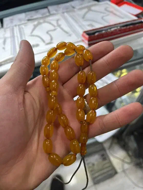 تسبیح کهربا اصل سالم نو یاغ بال|بدلیجات|تبریز, |دیوار