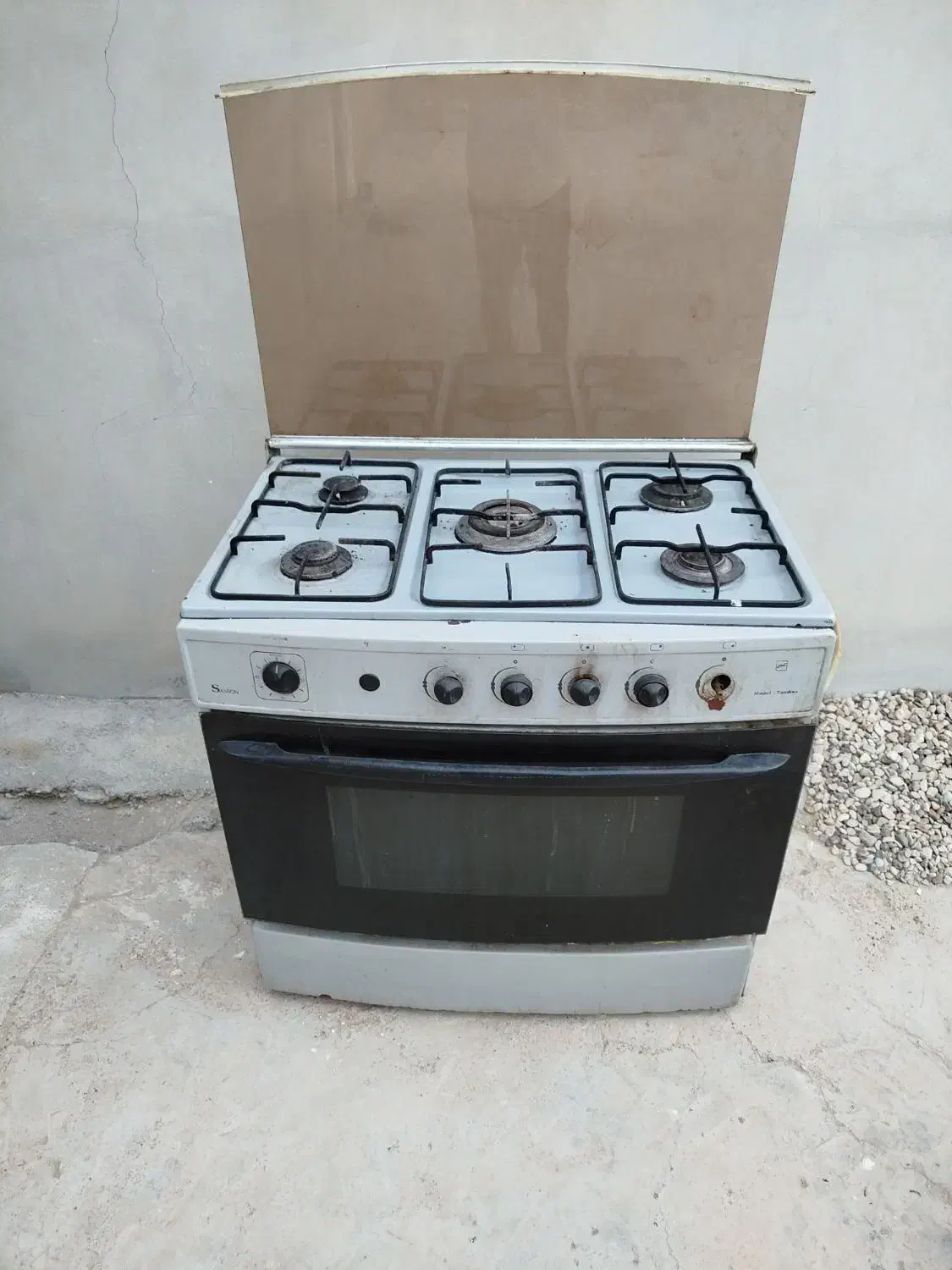 اجاق گاز 5شعله|اجاق گاز و لوازم برقی پخت‌وپز|کاکی, |دیوار