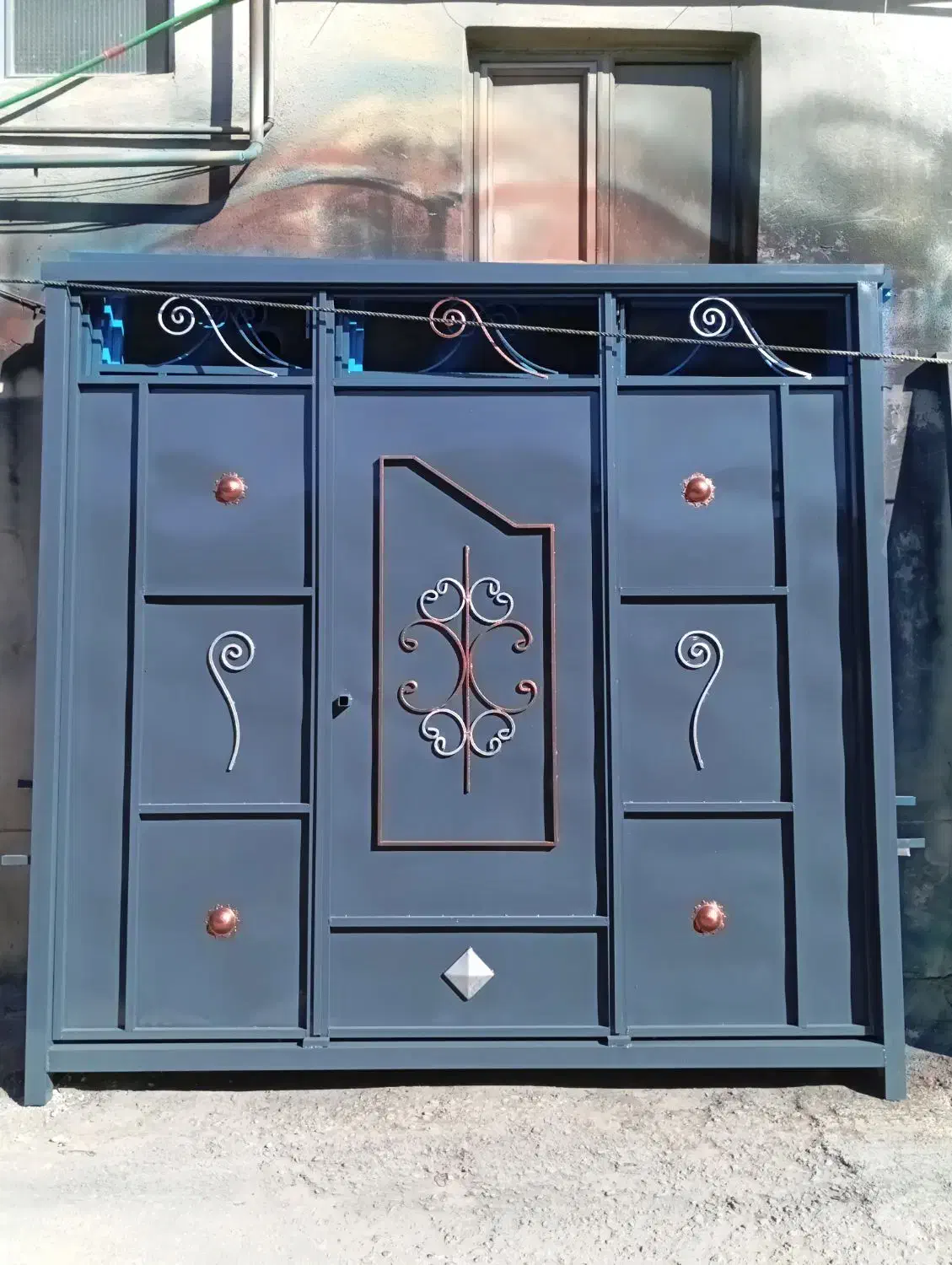 درب ماشین رو حیاط آهنی سه لنگه|مصالح و تجهیزات ساختمان|اردبیل, |دیوار