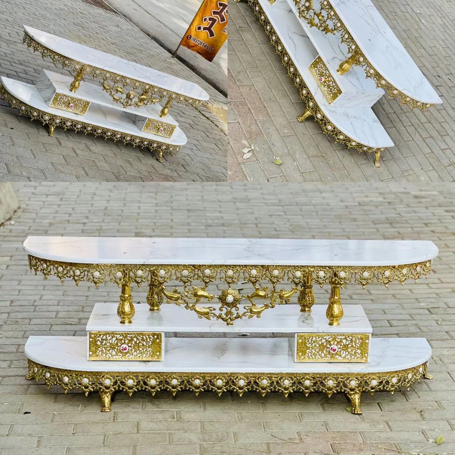 میز تی وی طرح امپراطور برنز سایز 150|میز تلویزیون|همدان, |دیوار