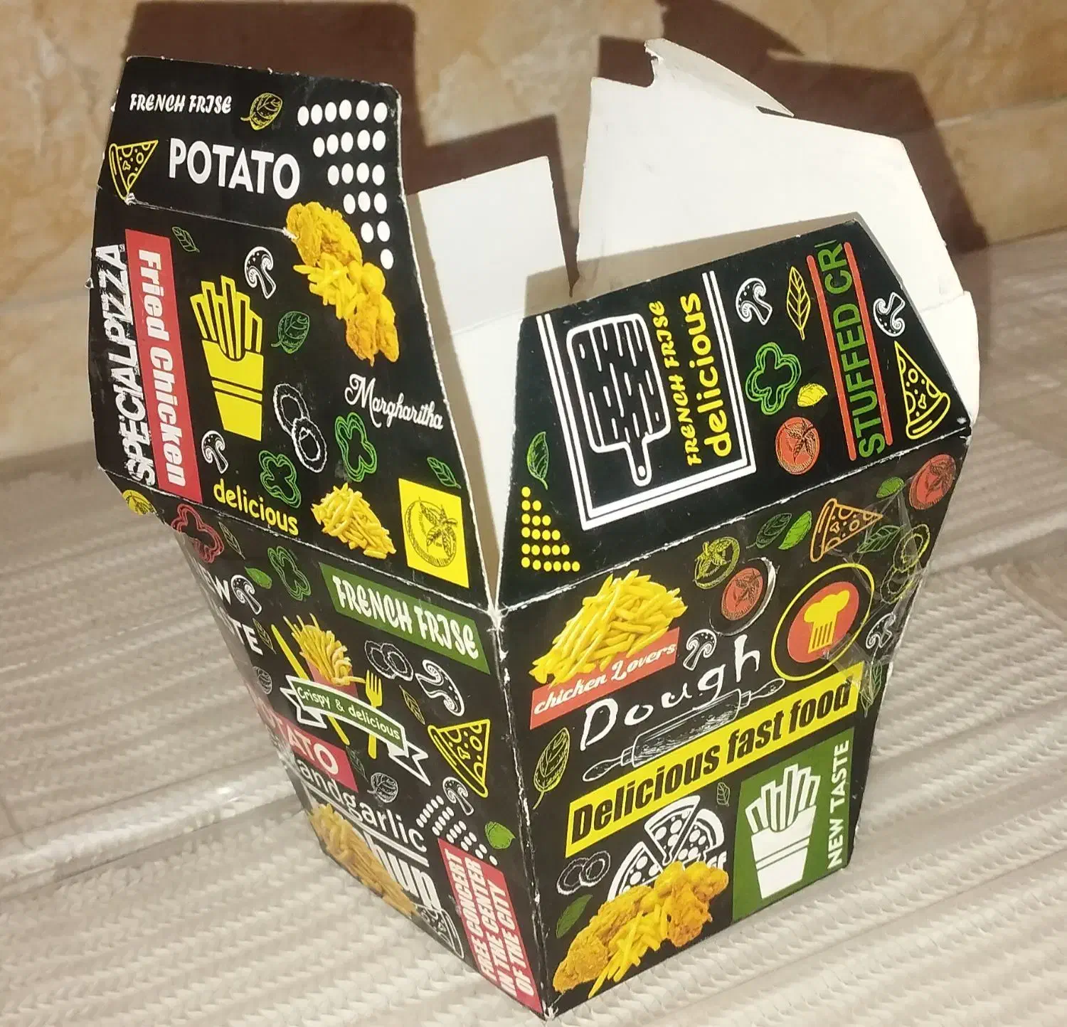 جعبه پیتزا ، جعبه سیبزمینی ، کاغذ ساندویچ|کافیشاپ و رستوران|قرچک, میرزائی جنوبی|دیوار