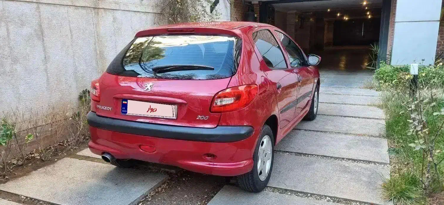 پژو 206 مدل 90 اتومات|خودرو سواری و وانت|کرج, جهان‌شهر|دیوار
