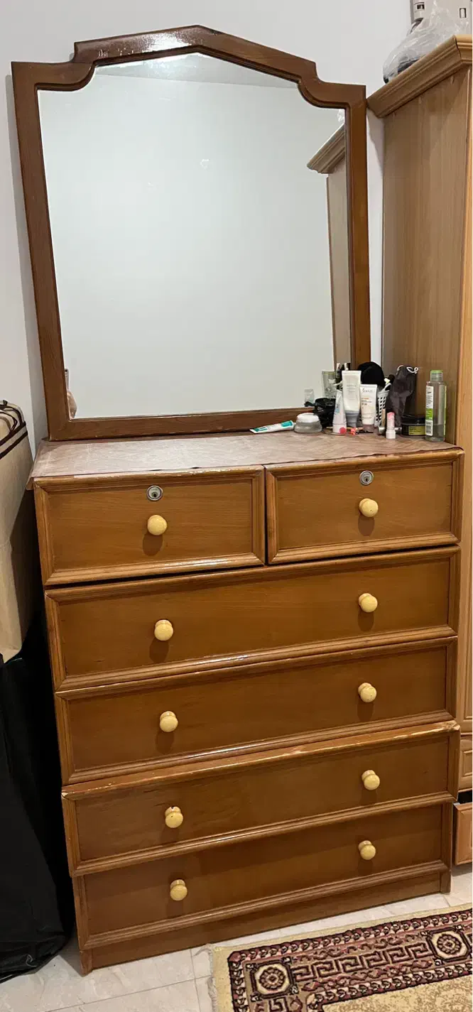 دراور همراه اینه|جاکفشی، کمد، دراور|آمل, |دیوار