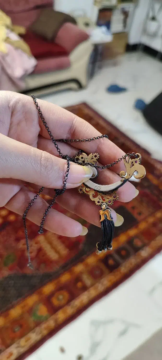 گردنبند طاووس نقره طرح عثمانی|عمدهفروشی|شیراز, سینما سعدی|دیوار