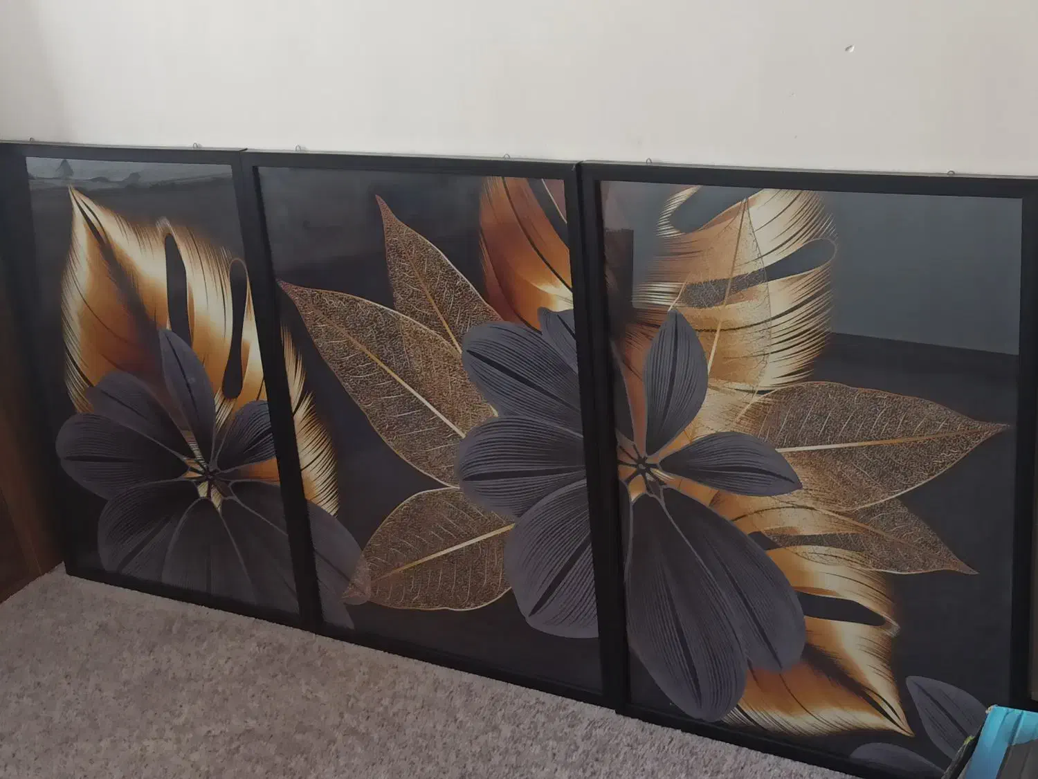 تابلوی سه تیکه لاکچری|تابلو، نقاشی، عکس|ایلام, |دیوار