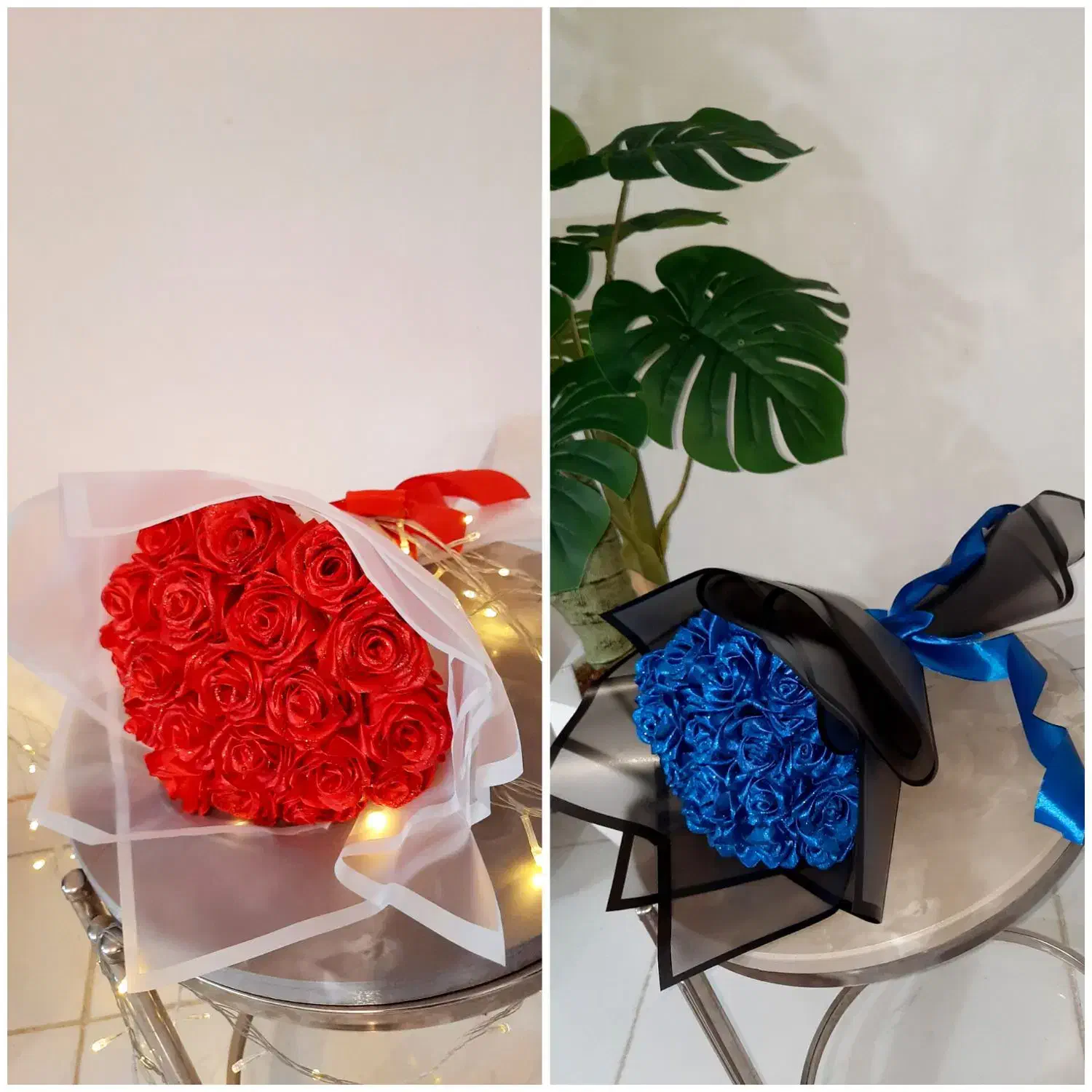 دسته گل رز روبانی|گل مصنوعی|کرمانشاه, |دیوار