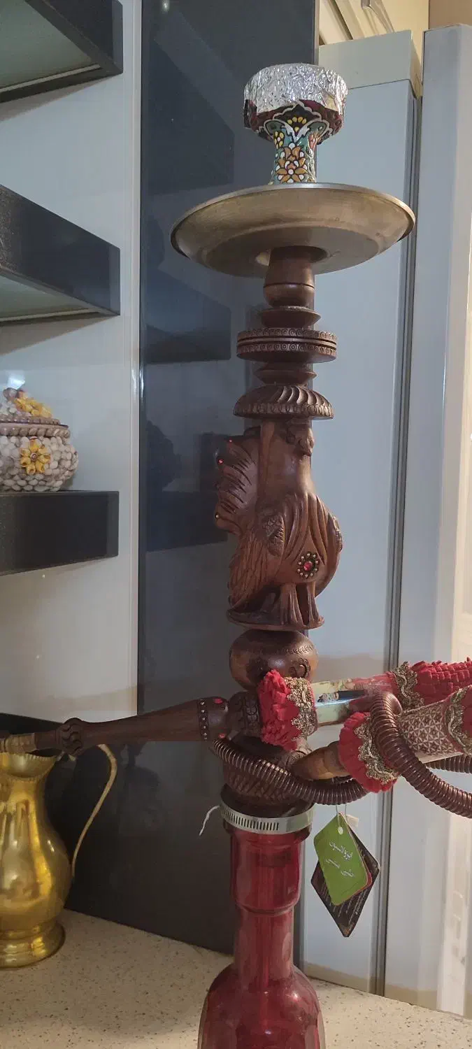 قلیان چوبی حاج اوغلی|کلکسیون و سرگرمی|تهران, خزانه|دیوار