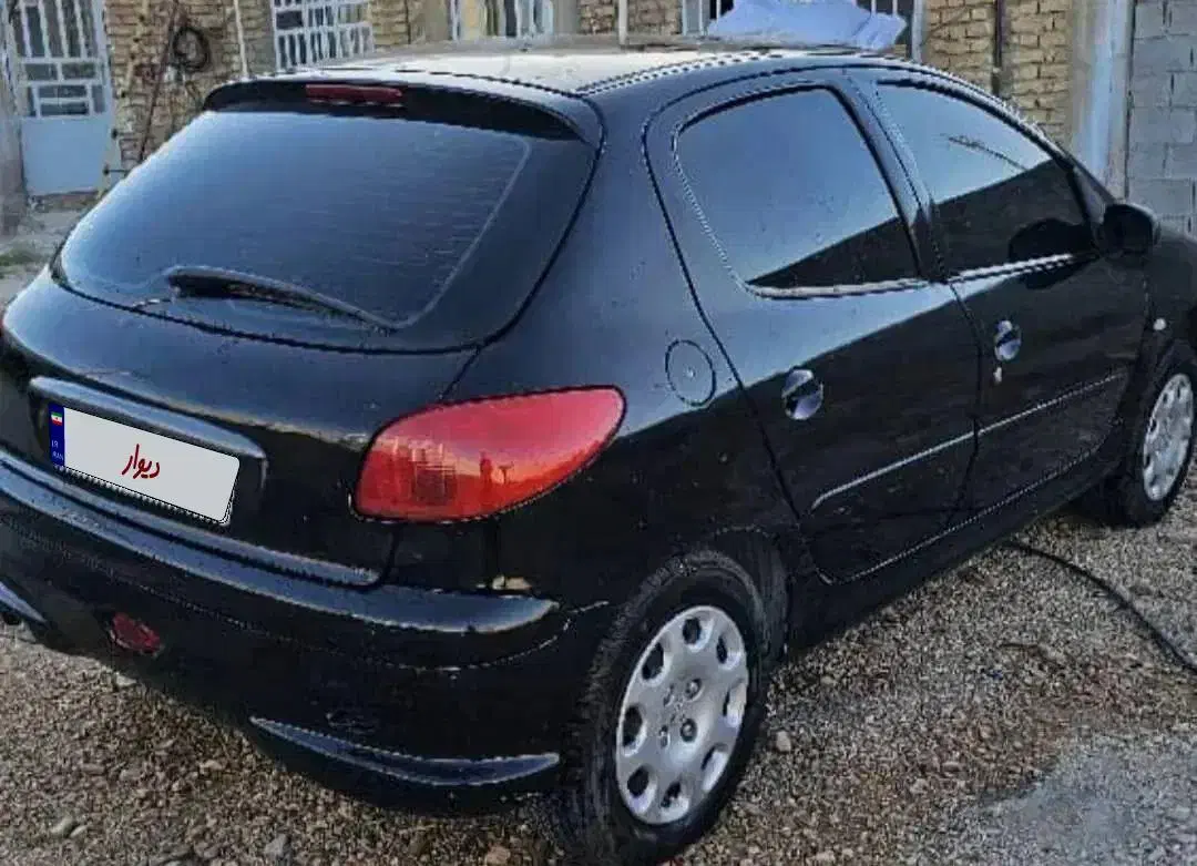 206 تیپ 2 مشکی|خودرو سواری و وانت|شیراز, دانشگاه شیراز|دیوار