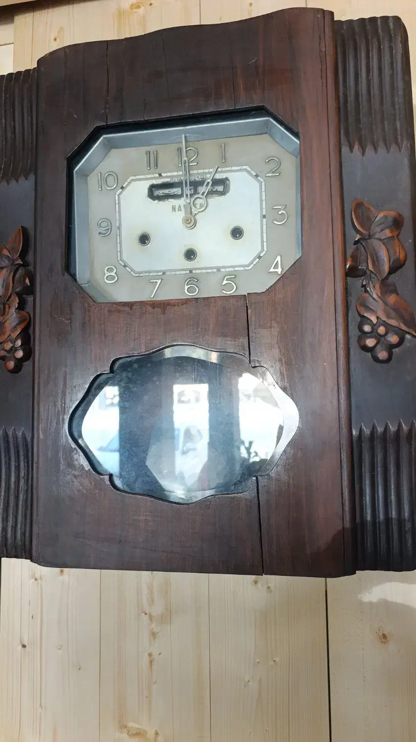 ساعت چوبی کوکی کلکسیونی عتیقه|کلکسیون اشیاء عتیقه|ساری, |دیوار