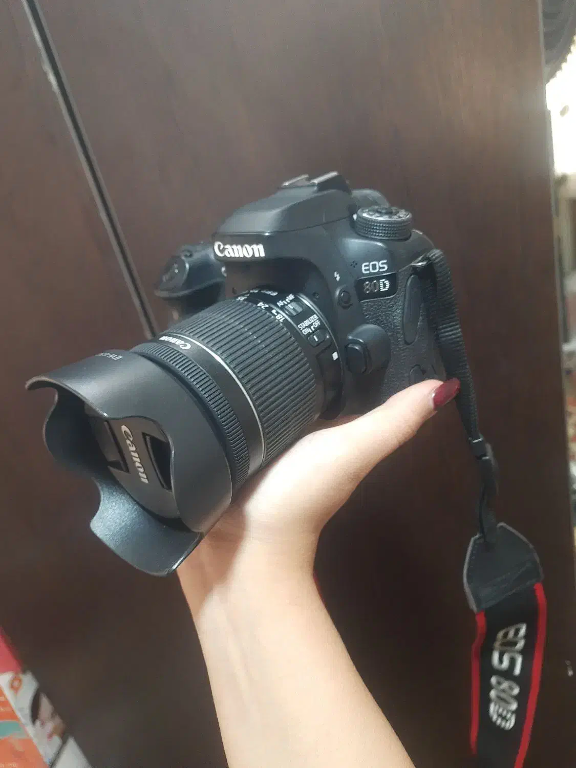 دوربین ۸۰d با لنز و کیف دوربین نو|دوربین عکاسی و فیلم‌برداری|ری, فیروزآباد|دیوار