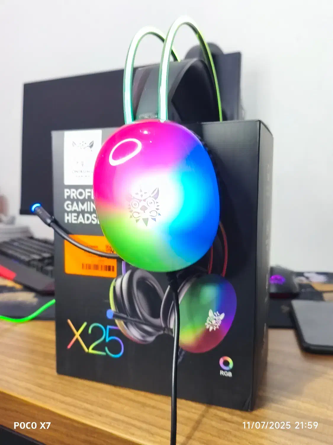 هدست گیمینگ x25 مدل onikuma|قطعات و لوازم جانبی رایانه|قم, نوقطار|دیوار