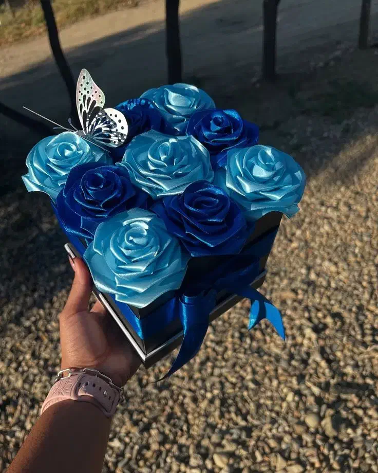 دسته گل های روبانی حرفه ای و با بهترین قیمت|گل مصنوعی|شوشتر, |دیوار