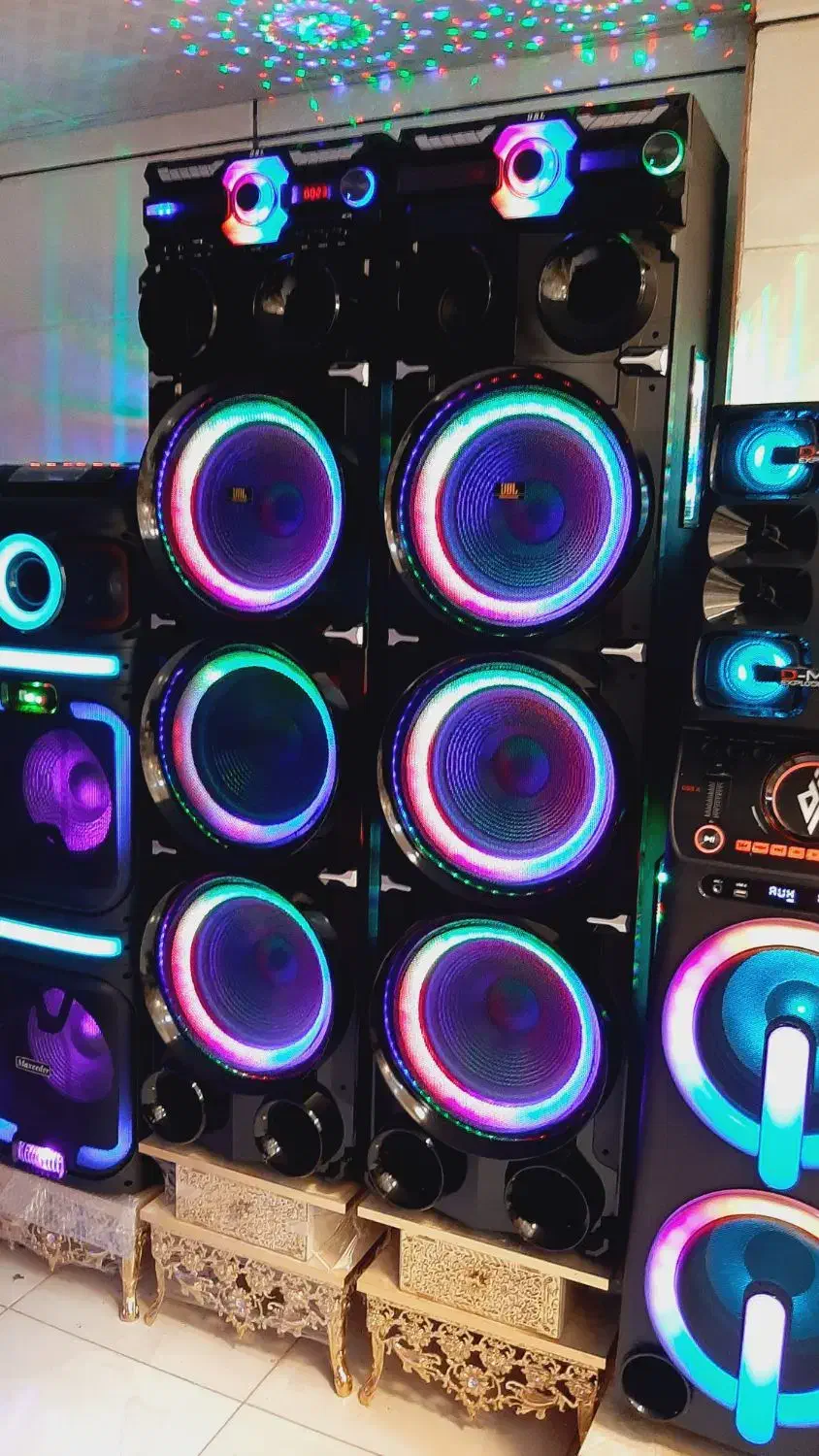 جشنواره باند اسپیکر جفت برقی ۶ساب ۱۲ غول jbl سوگلی|سیستم صوتی خانگی|زنجان, |دیوار