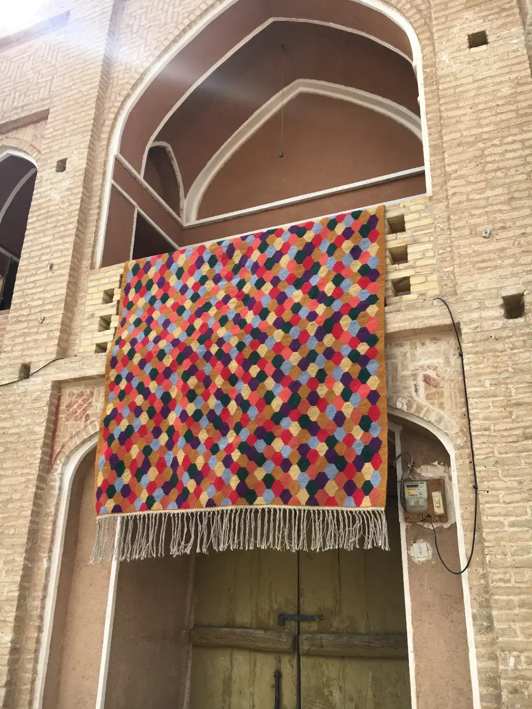 گلیم دستبافت پشمی|گلیم، جاجیم، گبه|سمنان, |دیوار