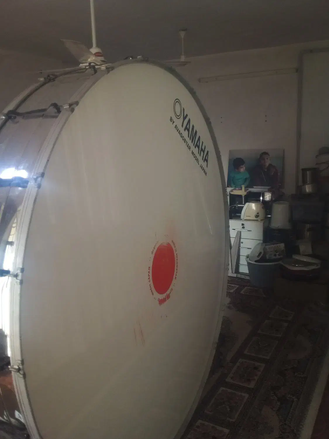 طبل2متری استیل با چرخ|درام و پرکاشن|نگین شهر, |دیوار