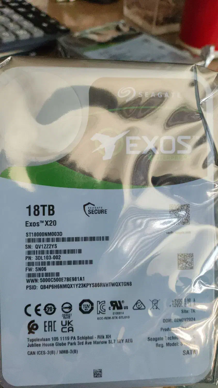 فروش هارد سرور سیگیت 20TB و 18TB نو|قطعات و لوازم جانبی رایانه|تهران, ایرانشهر|دیوار