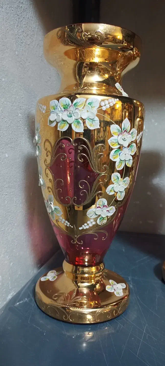 گدان کاپ ۳۰ صورتی گل برجسته بوهمیا چک|صنایع دستی و سایر لوازم تزئینی|تهران, شوش (باغ آذری)|دیوار