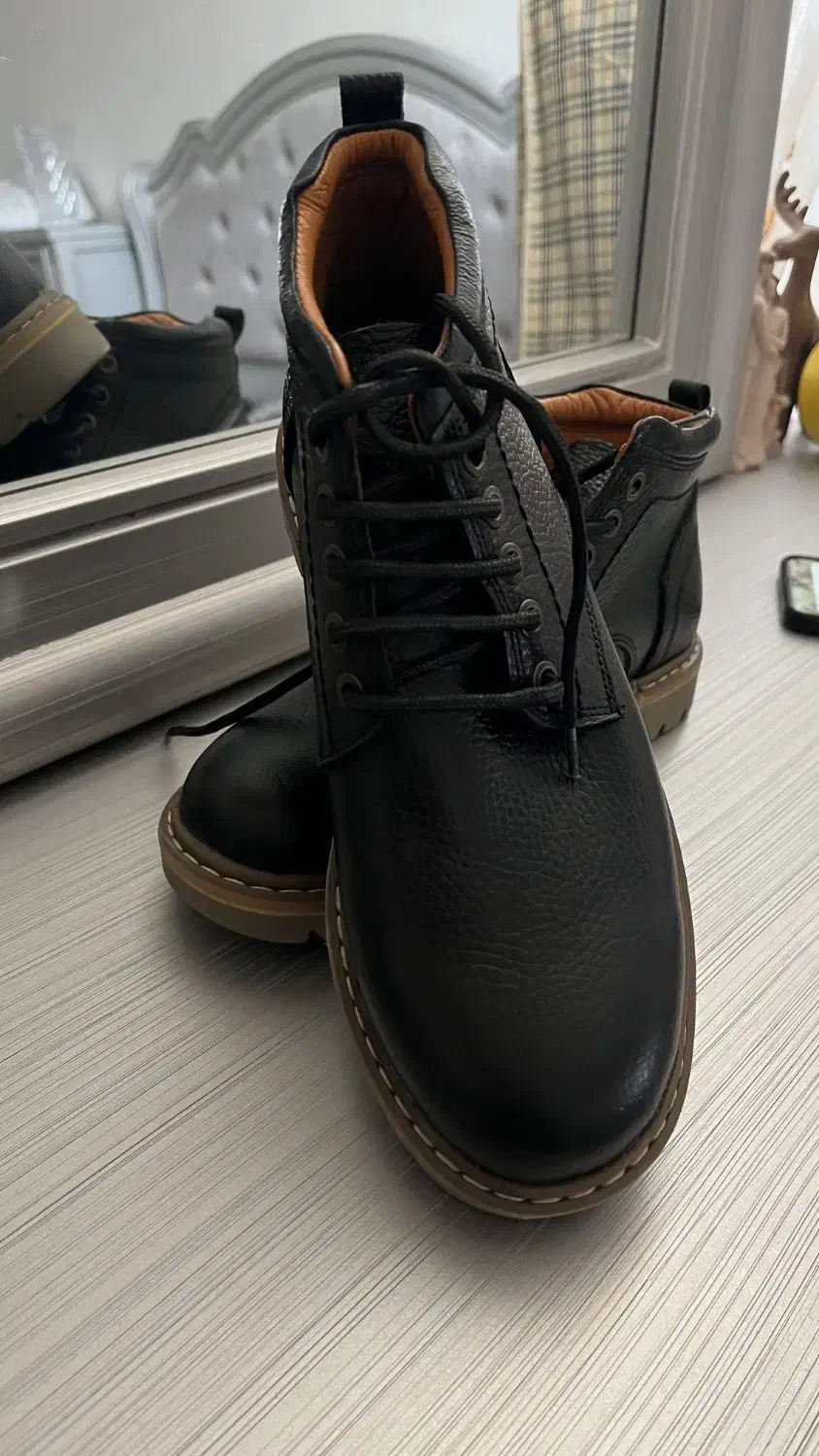 نیم بوت چرم صفر|کیف، کفش، کمربند|نقده, |دیوار