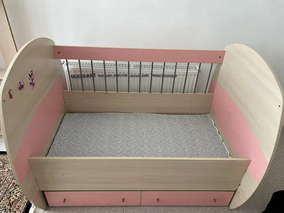 گهواره کارکرده نوزاد تا۶ سال|تخت و سرویس خواب|پاوه, |دیوار