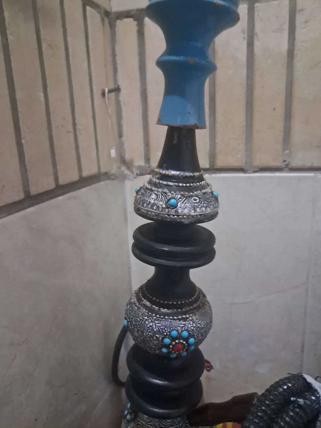 قلیان طرح فیروزه کوبی شده|کلکسیون و سرگرمی|نجفآباد, ویلاشهر|دیوار