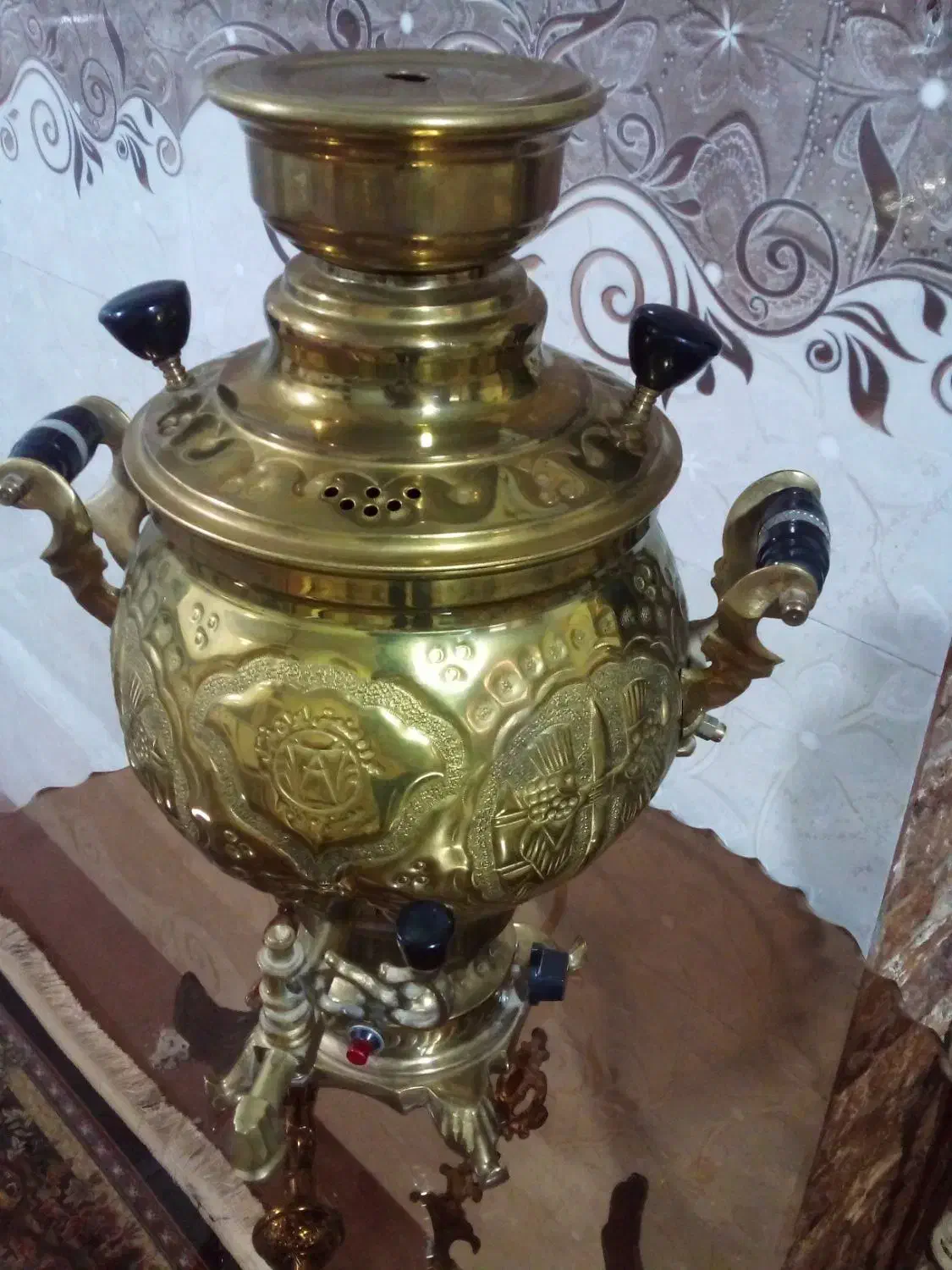 سماور برقی طرح زغالی.۵ لیتری|سماور، چای‌ساز، قهوه‌ساز|خمینی‌شهر, |دیوار