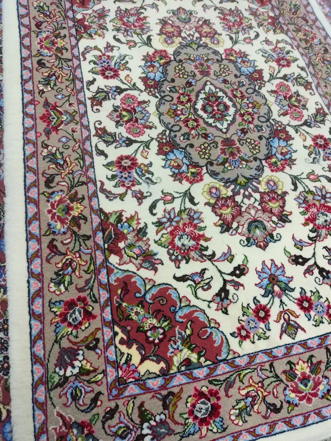 2 جفت فرش دستبافت زرع و نیم کرک|فرش|خمین, |دیوار