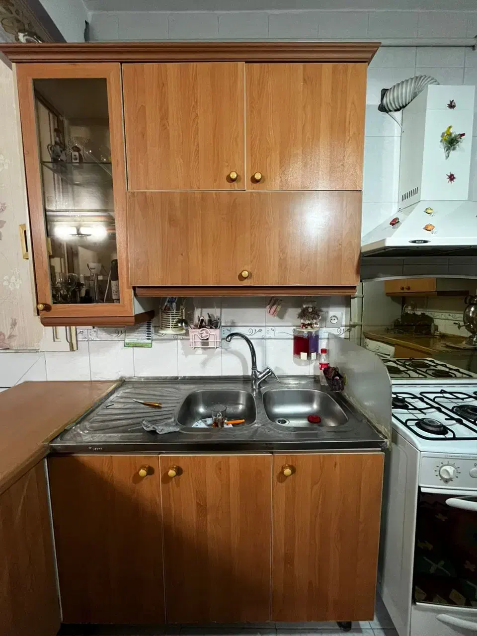 کابینت ام دی اف|آب‌چکان و نظم‌دهنده ظروف|کاشان, درب اصفهان|دیوار