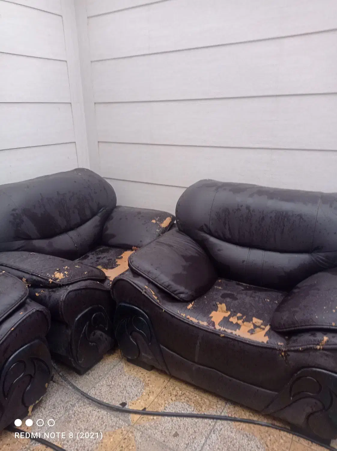 مبل هفت نفره چرم|مبلمان خانگی و میز عسلی|نورآباد ممسنی, |دیوار