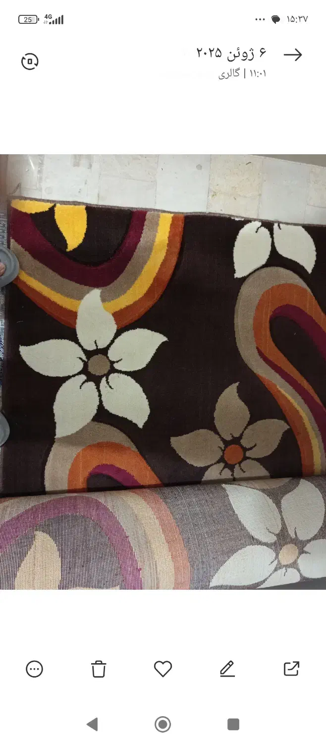 گلیم فرش پله|گلیم، جاجیم، گبه|قم, زند آباد|دیوار