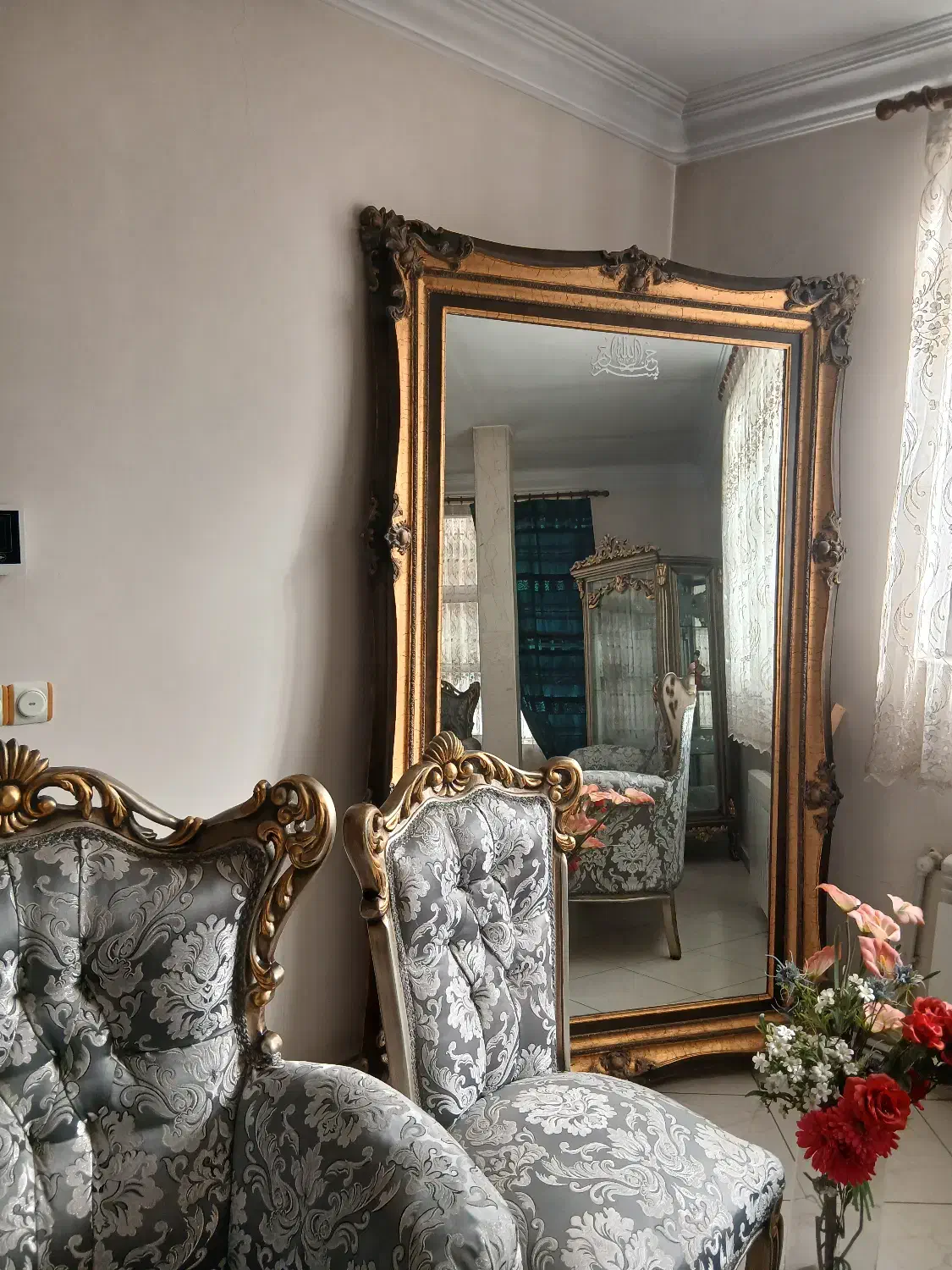 آینه تمام قدی ورق طلا|آینه|کرج, کرج نو|دیوار