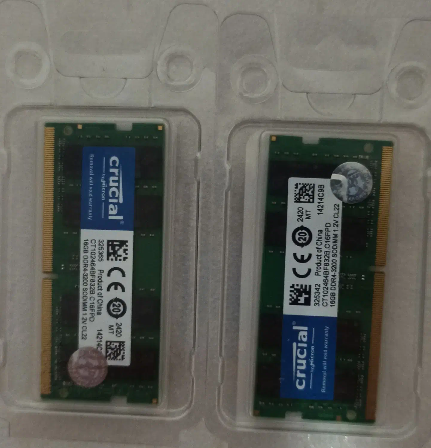 Crucial 16 dd4 3200 CL22  SODIMM|قطعات و لوازم جانبی رایانه|فولادشهر, C4|دیوار