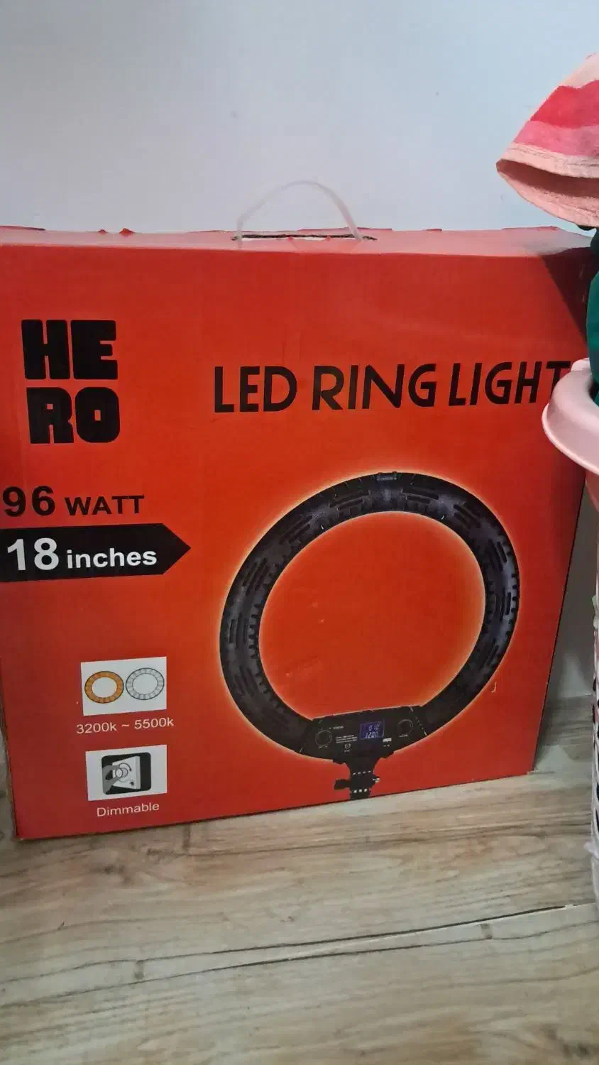 فرپش ویژه رینگ لایت سالم و پر نور در حد نو|دوربین عکاسی و فیلم‌برداری|آمل, |دیوار