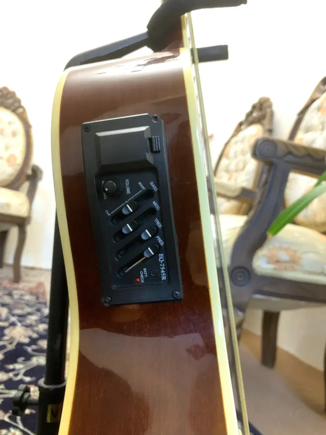 گیتار الکتریک آریا دو پیک آپ،گیتار کلاسیک سانتانا|گیتار، بیس، امپلیفایر|مشهد, هفت تیر (آب و برق)|دیوار