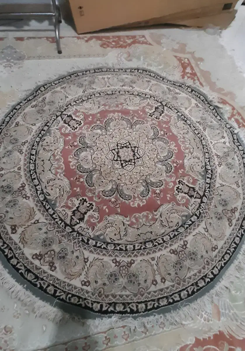 قالیچه ۱۵۰ در ۱۵۰ گرد ۳ متری|فرش|اهواز, کوی مهدیس|دیوار